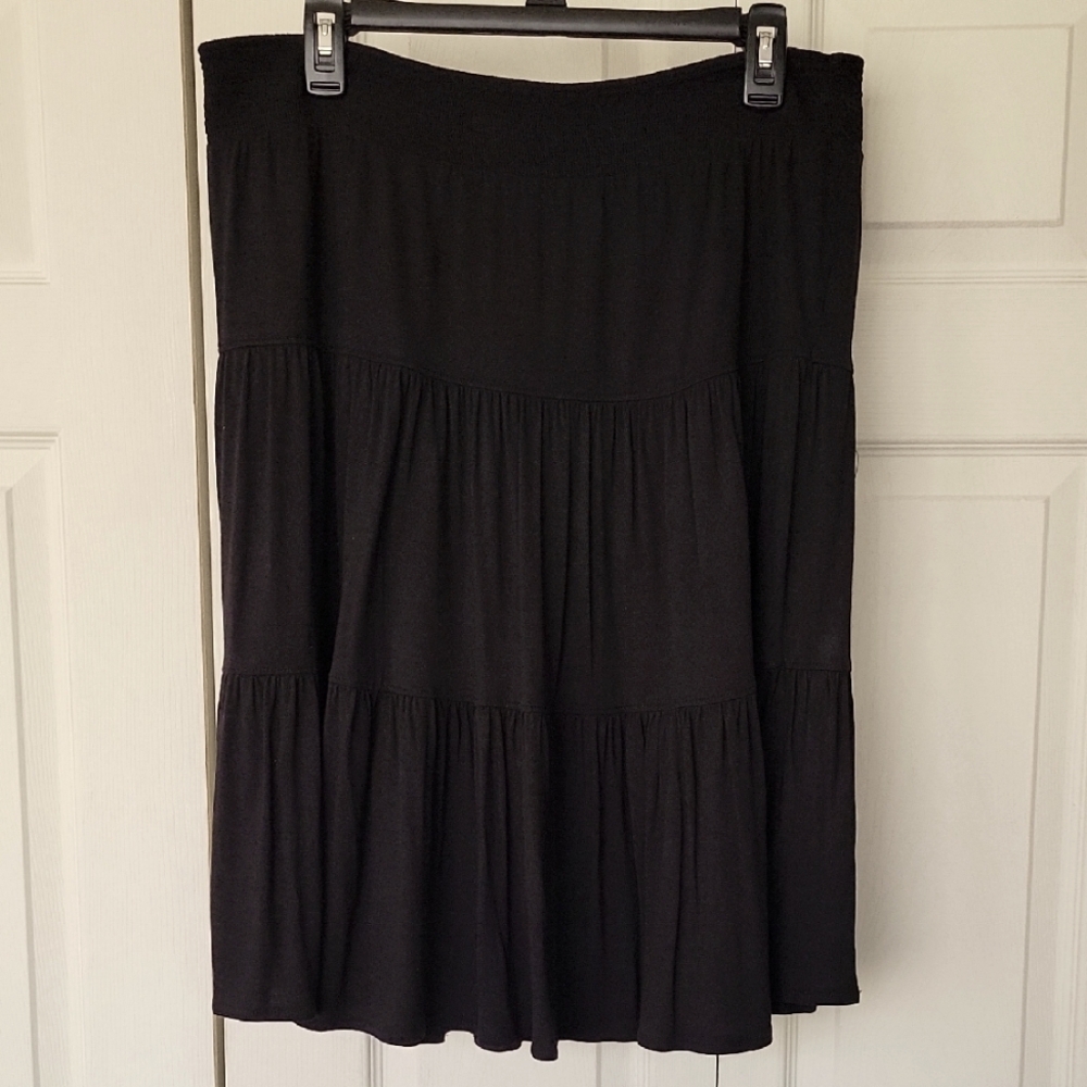 St. Johns Bay 26" Casual Black Women's Skirt